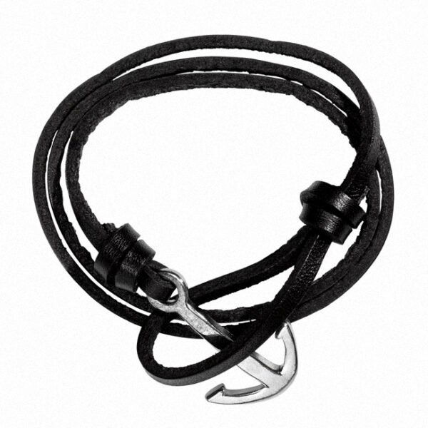 Navy Leather Necklace